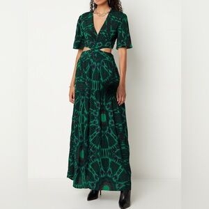ba&sh Elegant Green/Purple/Black Women's Dress